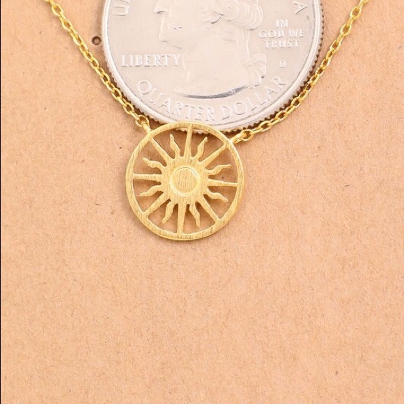 LAST ONE!! Sunshine Pendant Necklace - Picture 2 of 3